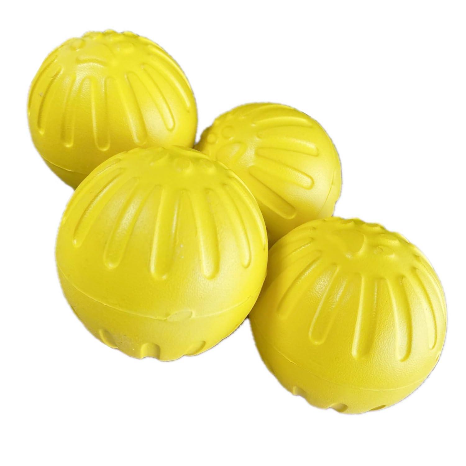 BTFLKNS 4Pack Dog Balls - Durable Dog Toys for Aggressive Chewers, EVA Foam Dog Balls Float in Water (4pcs 9cm/3.54inch)