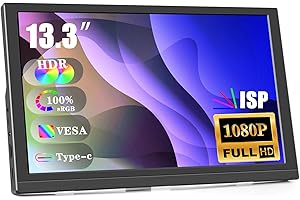 13.3 Inch Monitor Small Portable for Gaming HDR Laptop