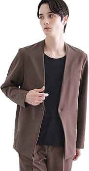 Amazon | [ティーケー タケオキクチ] ノーカラージャケット