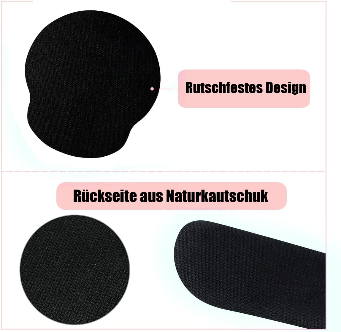 Set di poggiapolsi 3 in 1, tappetino ergonomico con cuscino in gel per mouse e tastiera