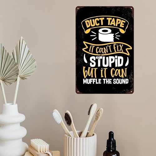 Miniatura 2 de Letrero de metal sarcástico divertido y sarcástico, decoración de bar, letreros de garaje para hombres, carteles divertidos, cinta adhesiva con