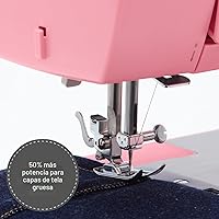 Vista 6 de SINGER® Máquina de coser de alta velocidad 4411 resistente (rosa) + accesorios 11 puntadas integradas que ofrecen 69 aplicaciones de puntada 60%