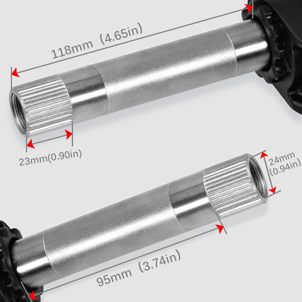 FAXIOAWA Guarnitura MTB Set di pedivelle da 175 mm 32T/34T/36T/38T Corona Singola per guarnitura Integrata Cava a 7-12 velocità con BB (Dimensioni : 32T)
