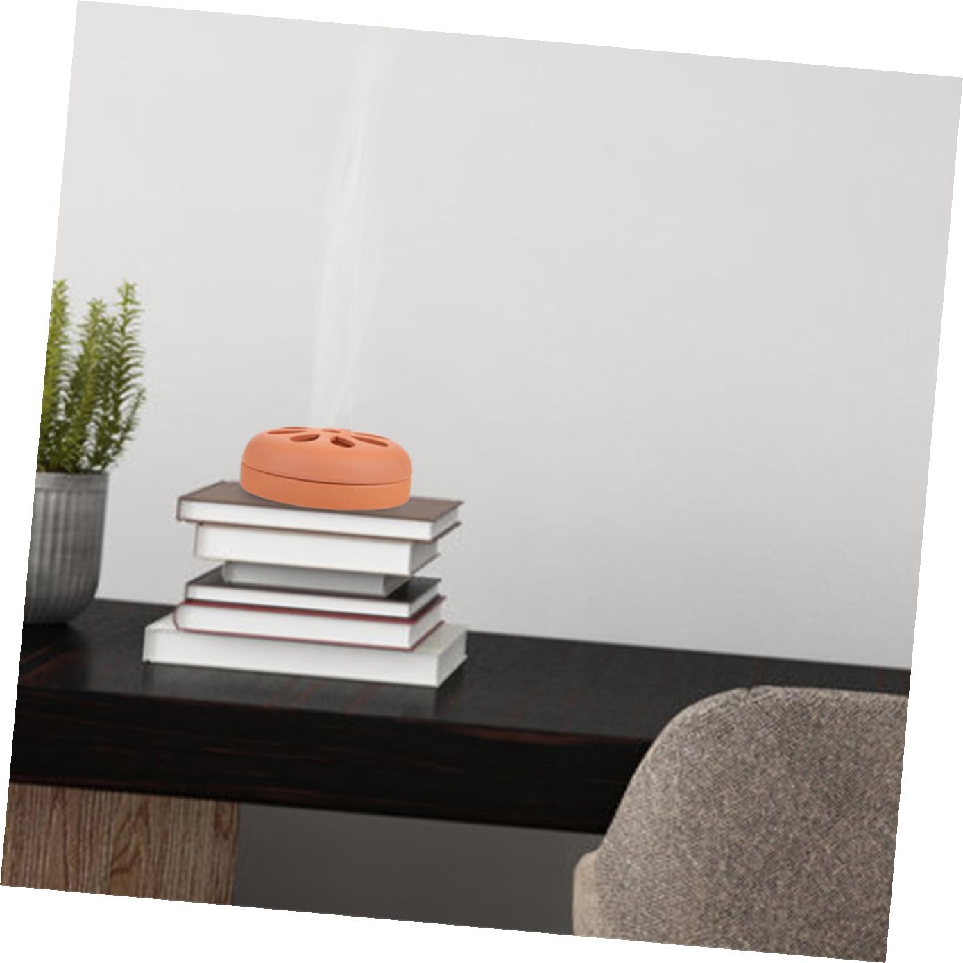 HOMSFOU Porta Zampirone Bruciatore Affidabile in Terracotta 2 Pezzi Coperchio Traforato per Uso Esterno, per Pesca e Campeggio
