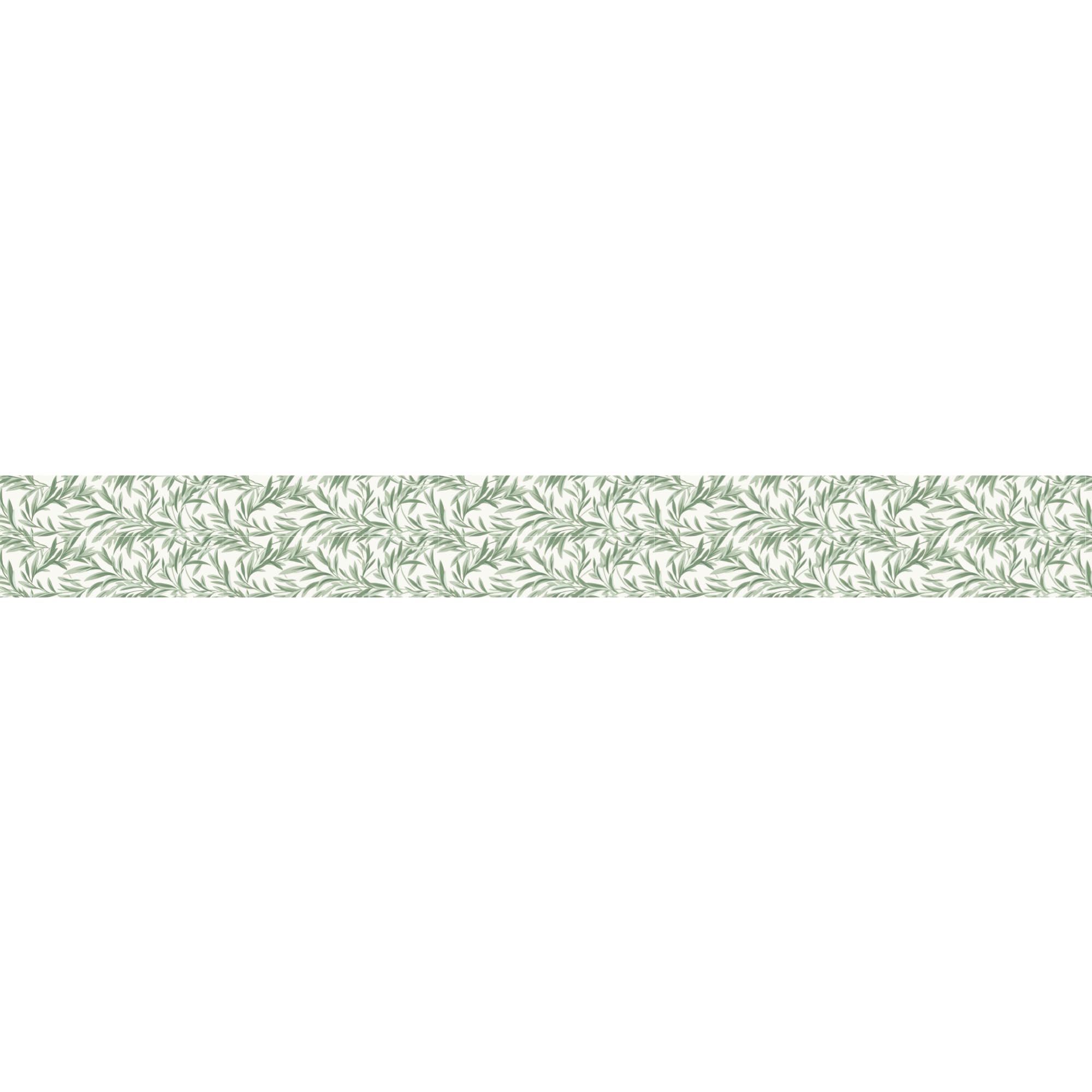 PLAGE Frise décorative adhésive, Feuillage Type William Morris déco Tendance, 10 cm X 300 cm
