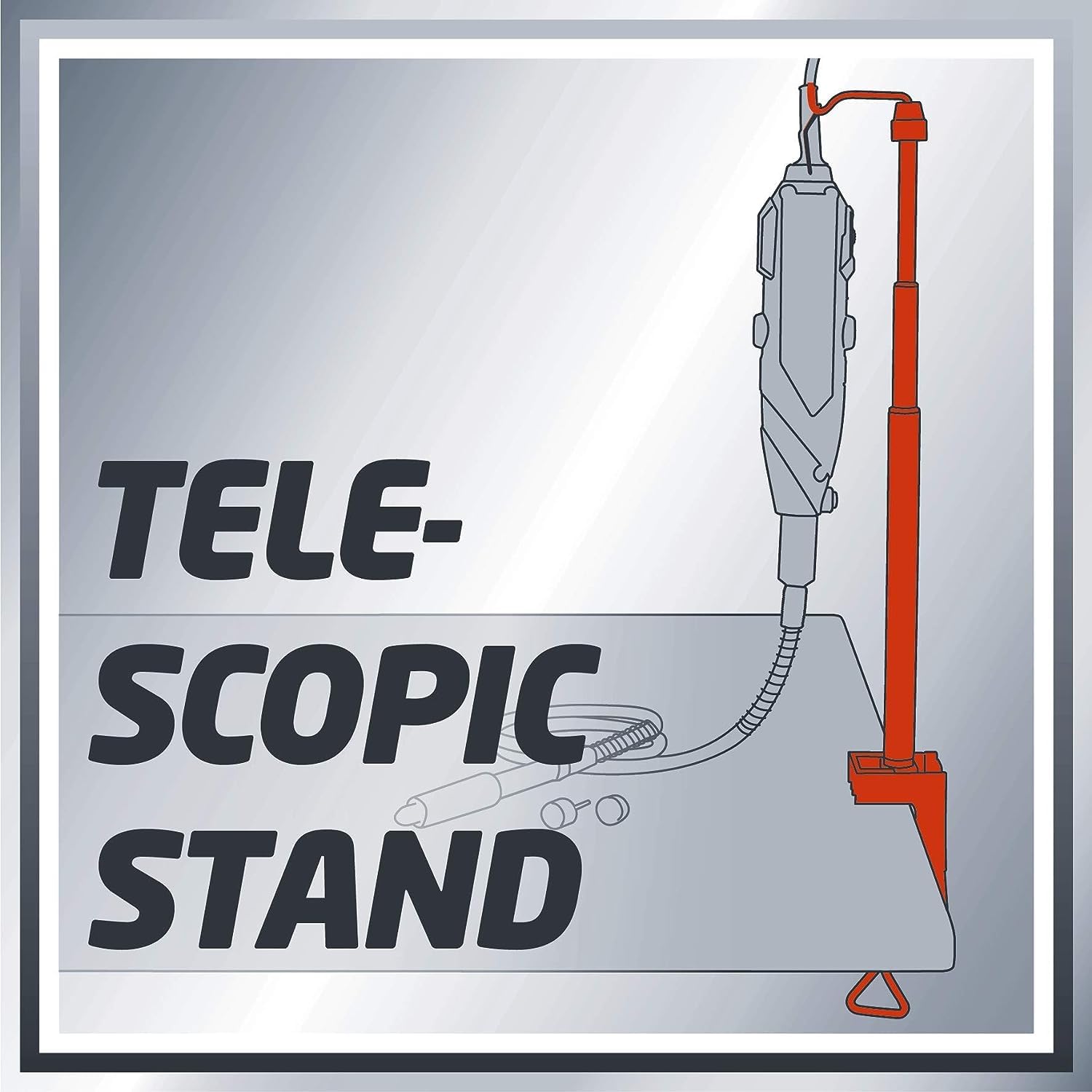 Einhell Herramienta de lijado y grabado TC-MG 135 E (135W, 10000-32000 rpm, soporte telescópico, flex. eje, incluidos los accesorios y el estuche)