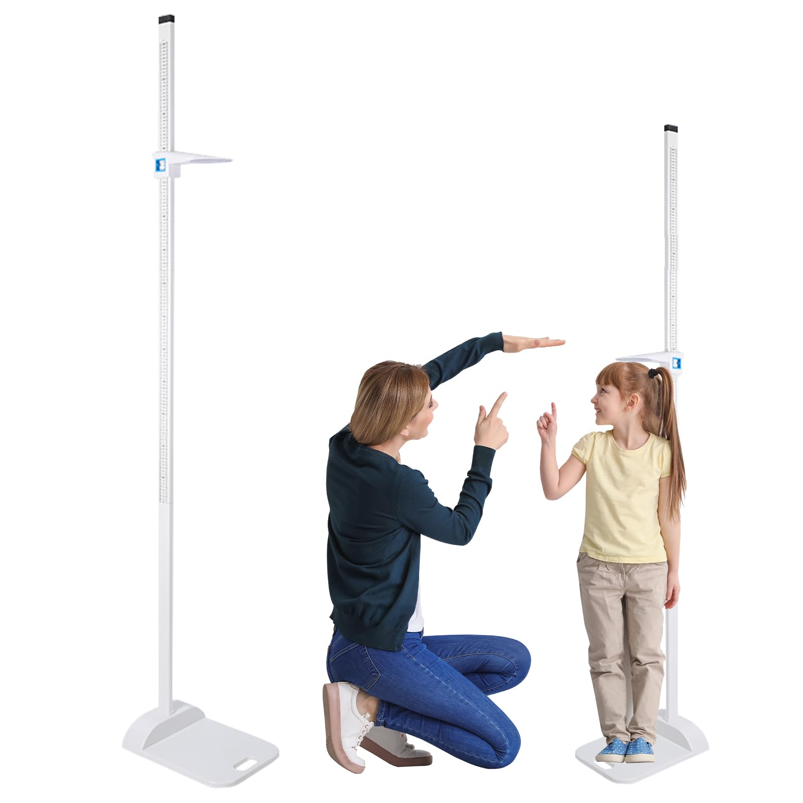 Estadiómetro Portátil 20-210 cm Doble Pantalla Desmontable