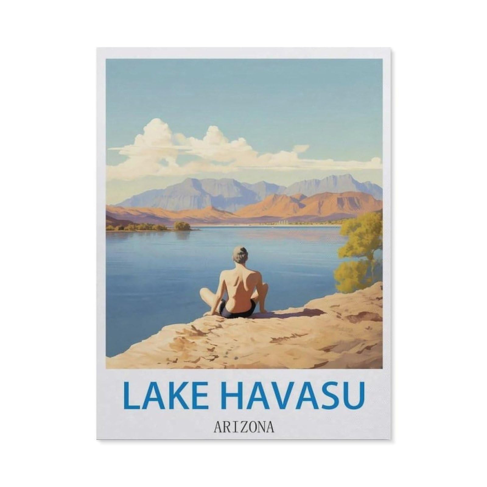 BEAYODKP 5D Diamond Painting Set ，Lake Havasu Arizona