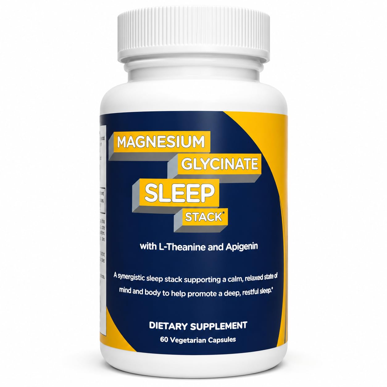 Magnesium Glycinate Sleep Stack | 175mg Elemental Mg + Theanine & Apigenin