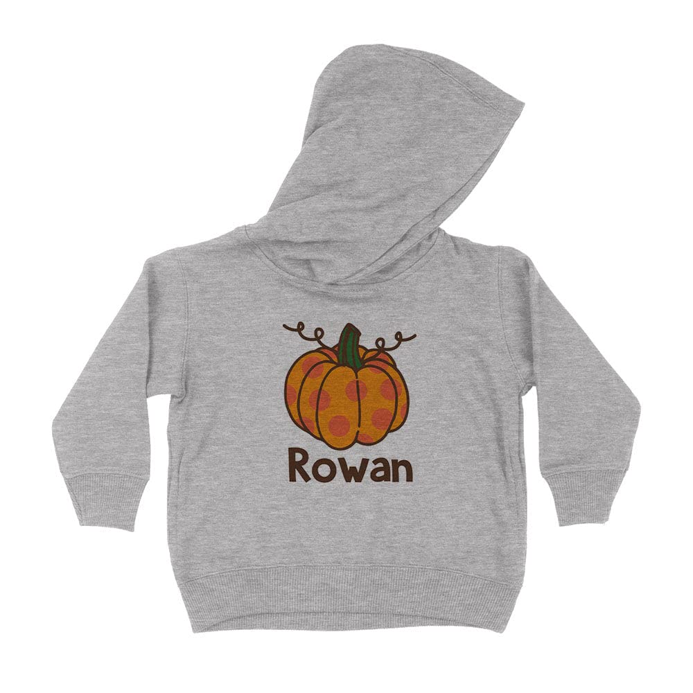Pumpkin Rowan Kids Hoodie Sweatshirt Toddler 5T Heather Grey