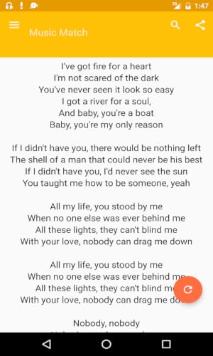 The Music Match-Lyrics & Songs – vue 5