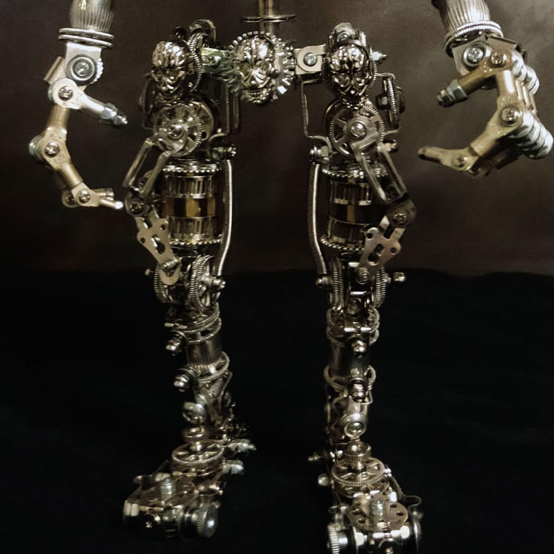 3D Metall Puzzle für Erwachsene, Futuristisches Mech-Skelett Modellbausatz mit Bewegliche Gelenke, DIY Kreativ und trendig Puzzle Modell für Desktop Ornaments & Geschenke (1250 Teile)