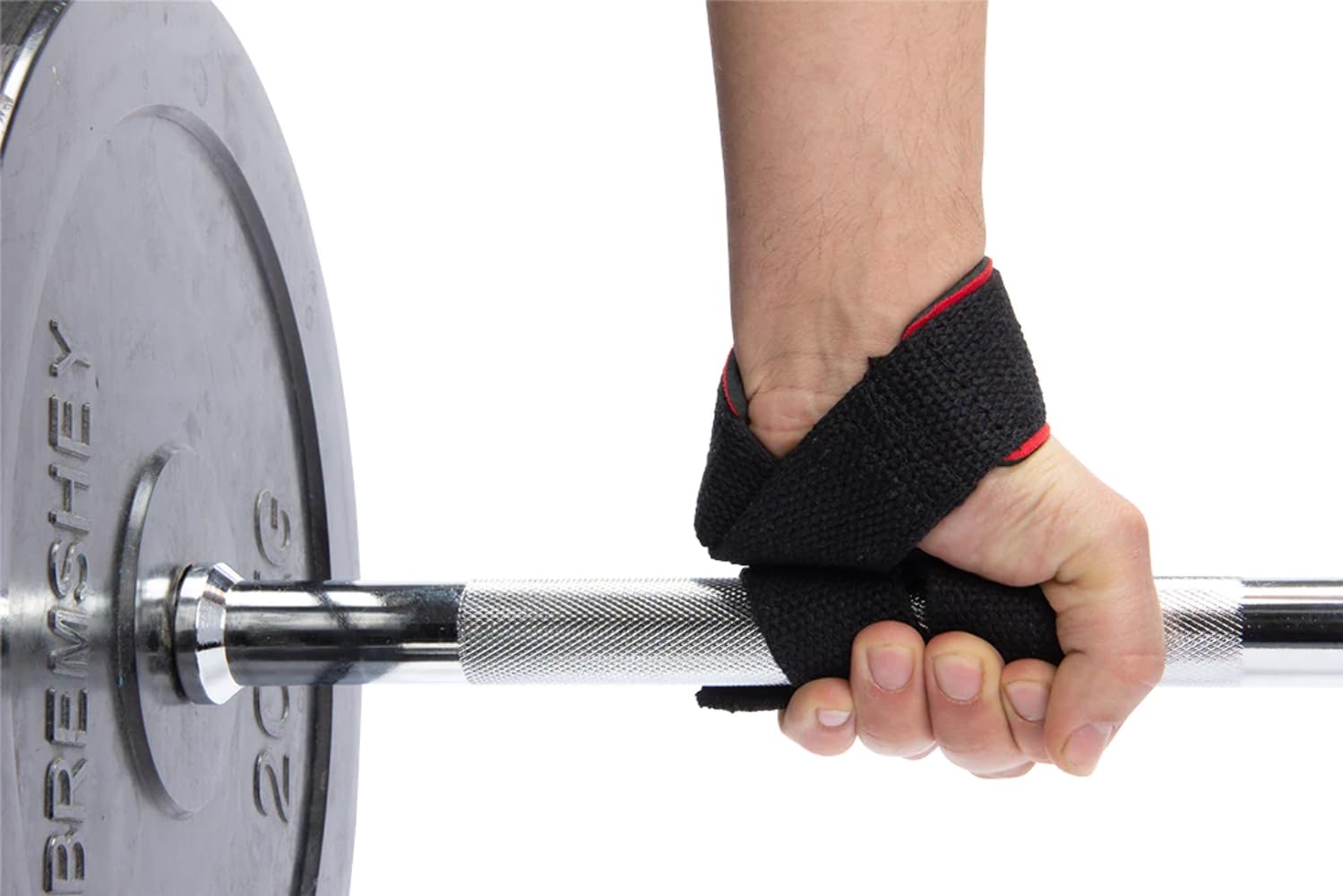 Gorilla Wear Padded Lifting Straps - czarne - akcesoria do kulturystyki i fitnessu, czarny/czerwony/biały, rozmiar uniwersalny, czarny/czerwony/biały, jeden rozmiar