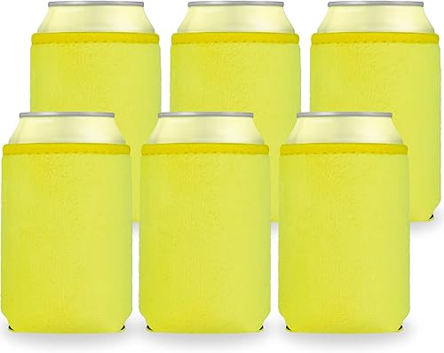 Miniatura 6 de Enfriadores de latas de cerveza en blanco de piel sintética, fundas de neopreno aisladas de felpa suave, proyectos de vinilo HTV para bodas,