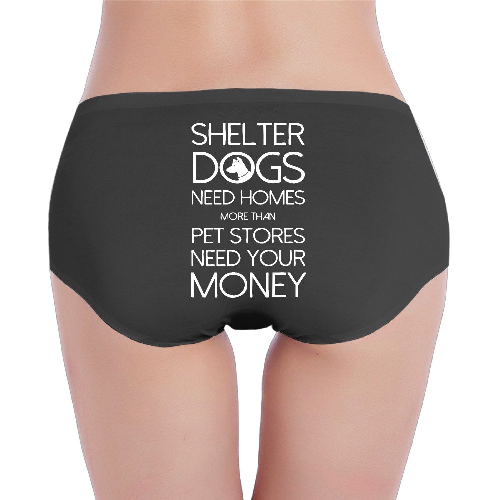 Shelter Dogs Womens Sexy Underwear Limited Edition Cotton Low Waist Hipsters