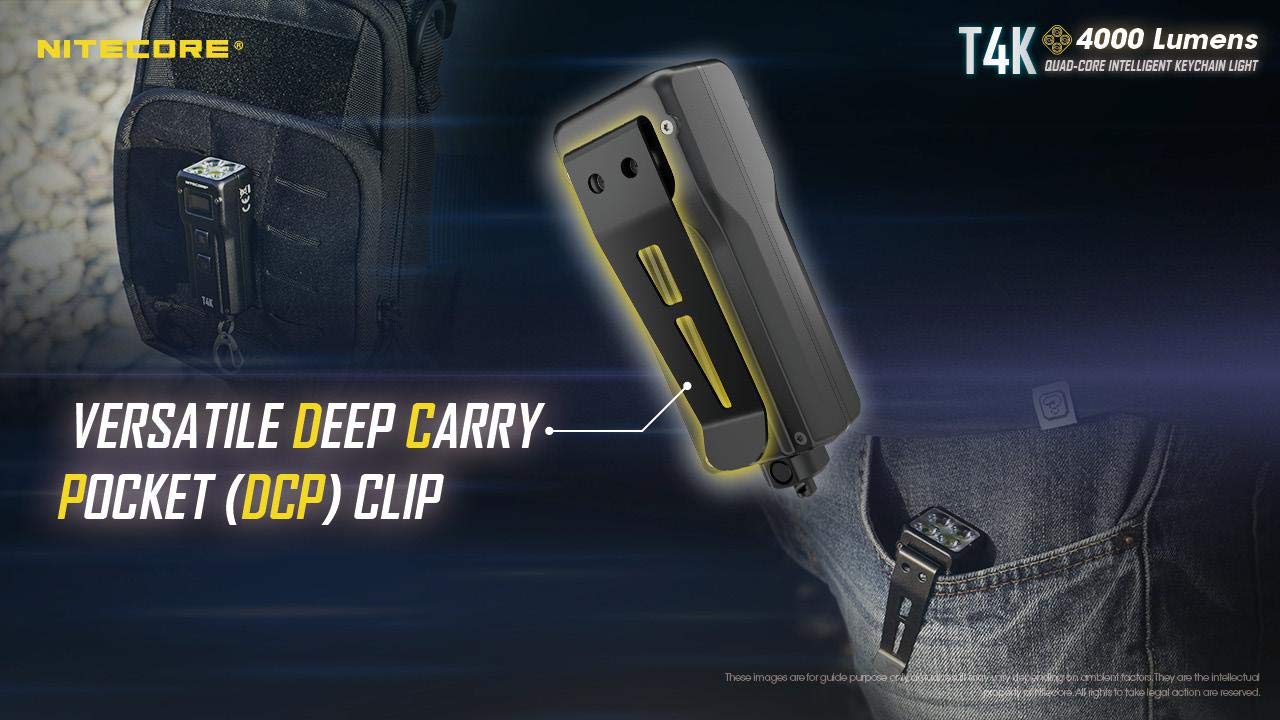 Nitecore T4K typ C akumulator brelok XP-L2 latarka - 4000 lumenów