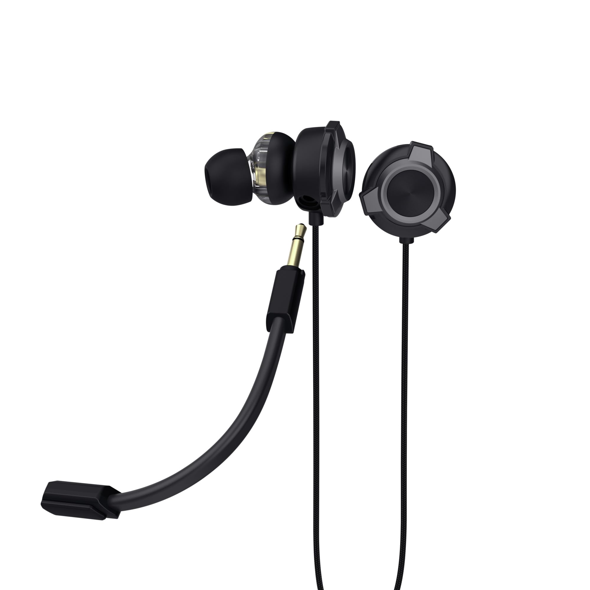 Trust GXT 406 Pine In Ear Kopfhörer mit Kabel Nintendo Switch PS5 PS4 Xbox Tablet PC, 3.5mm Gaming Ohrhörer mit Mikrofon, Inline Steuerung, Kabelgebundene Earbuds mit Hartschalenetui, Schwarz