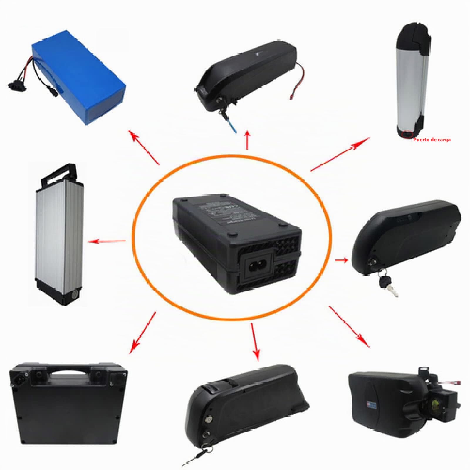 36v 4A Cargador de Bicicleta eléctrica 42V 18650 Batería de Litio Cargador de batería Universal para Bicicleta eléctrica de 36V Vehículo de Dos Ruedas,3 PINN