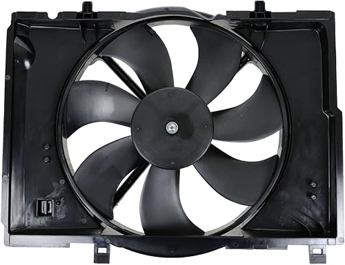 Vista 134 de TRQ Conjunto de ventilador de enfriamiento dual para radiador Compatible con 2004-2006 Lexus ES330 Toyota Camry 2004-2008 Solara LX3115111