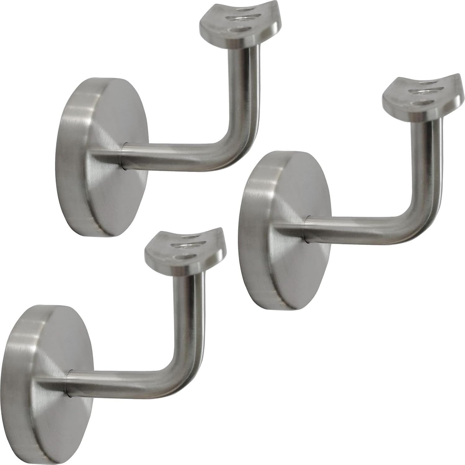 Melko Handlauf Treppengeländer Edelstahl V2A 90 cm Wandhandlauf rostfrei | 4,2 cm Rundrohr, gebürstet, inkl. Wandhalterung, Endkappen, Schrauben und Dübel, für Treppenhaus und Eingangsbereich Melko Handlauf Treppengeländer Edelstahl V2A 90 cm Wandhandlauf rostfrei | 4,2 cm Rundrohr, gebürstet, inkl. Wandhalterung, Endkappen, Schrauben und Dübel, für Treppenhaus und Eingangsbereich