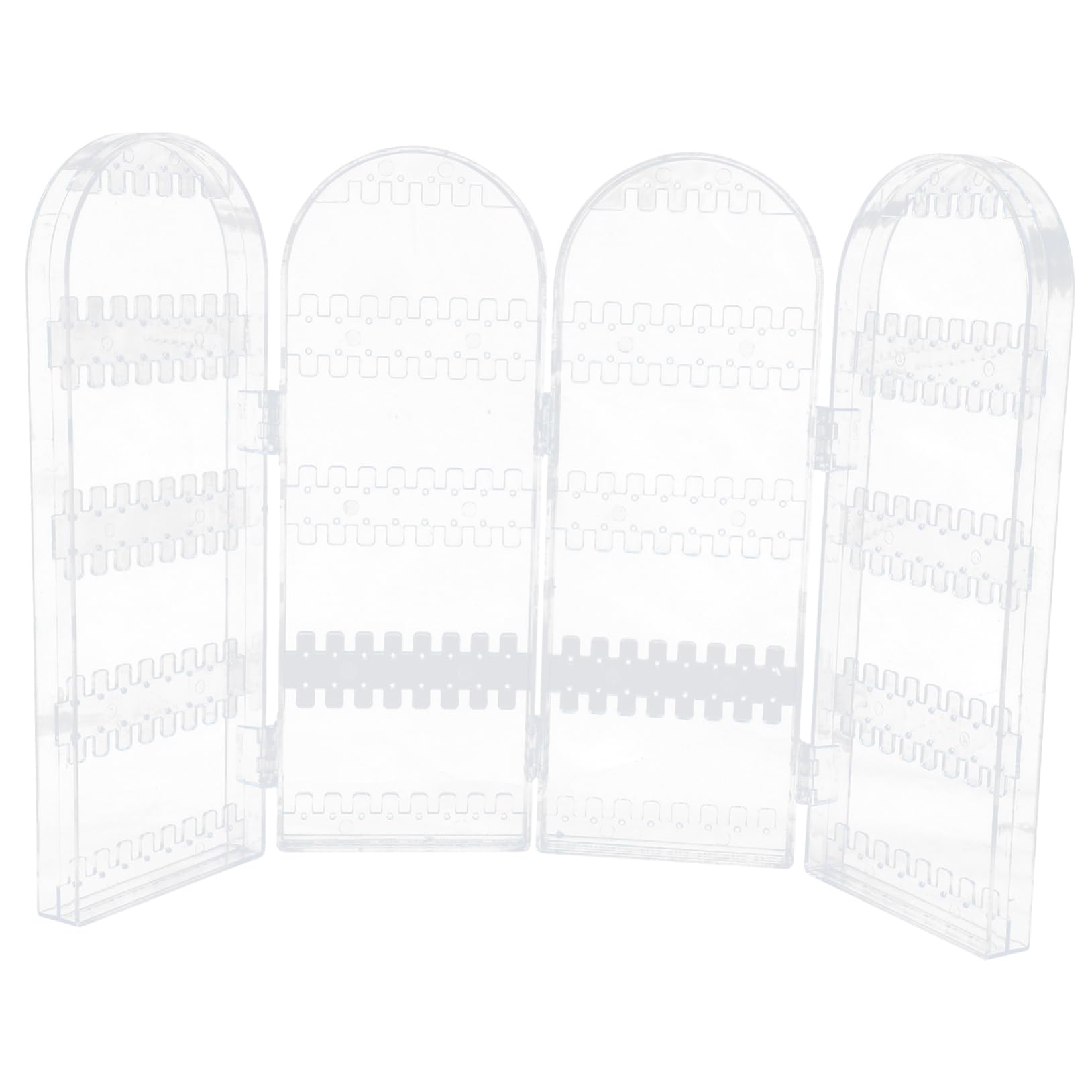 FRCOLOR Foldable Earring Necklace Display Rack Lightweight Jewelry Organizer for Counter Personal Vanity Capacity Protects Accessories for Home and Boutique Use