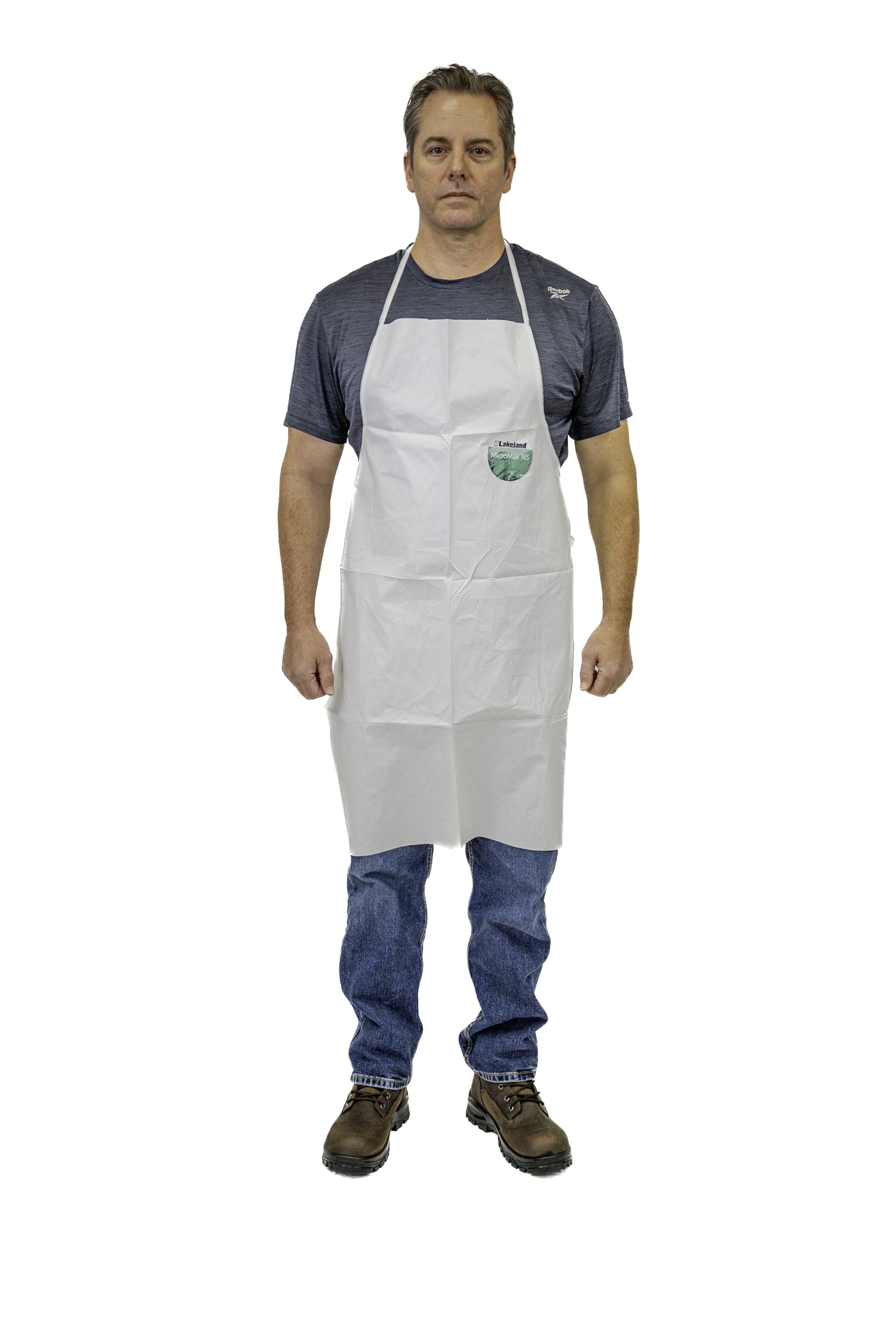 Lakeland MicroMax NS Apron, Disposable, Lightweight with Sewn Ties and Serged Seams, 36
