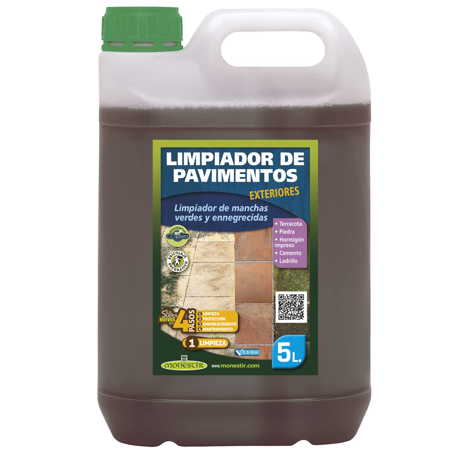 MONESTIR - Limpiador Pavimentos Exteriores - 5 Litros