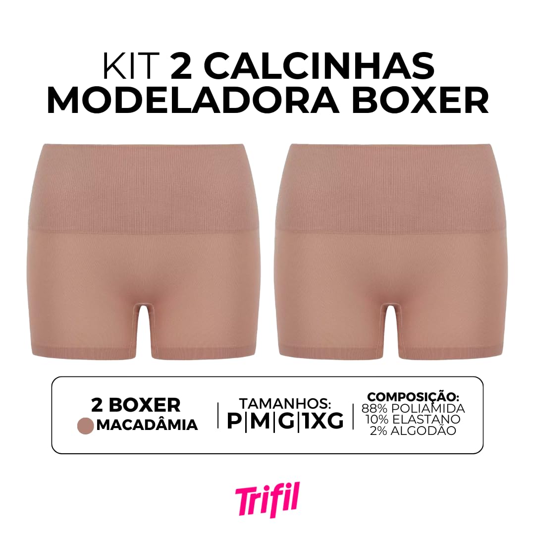 Kit 02 Calcinhas Boxer Modeladora Trifil Sem Costura Feminino Adulto em promoção! Veja a oferta e mais achadinhos de Moda íntima 3 Hoje é o melhor dia para comprar Kit 02 Calcinhas Boxer Modeladora Trifil Sem Costura Feminino Adulto com aquele preço maroto! Promoção! Aproveite a oferta! 3