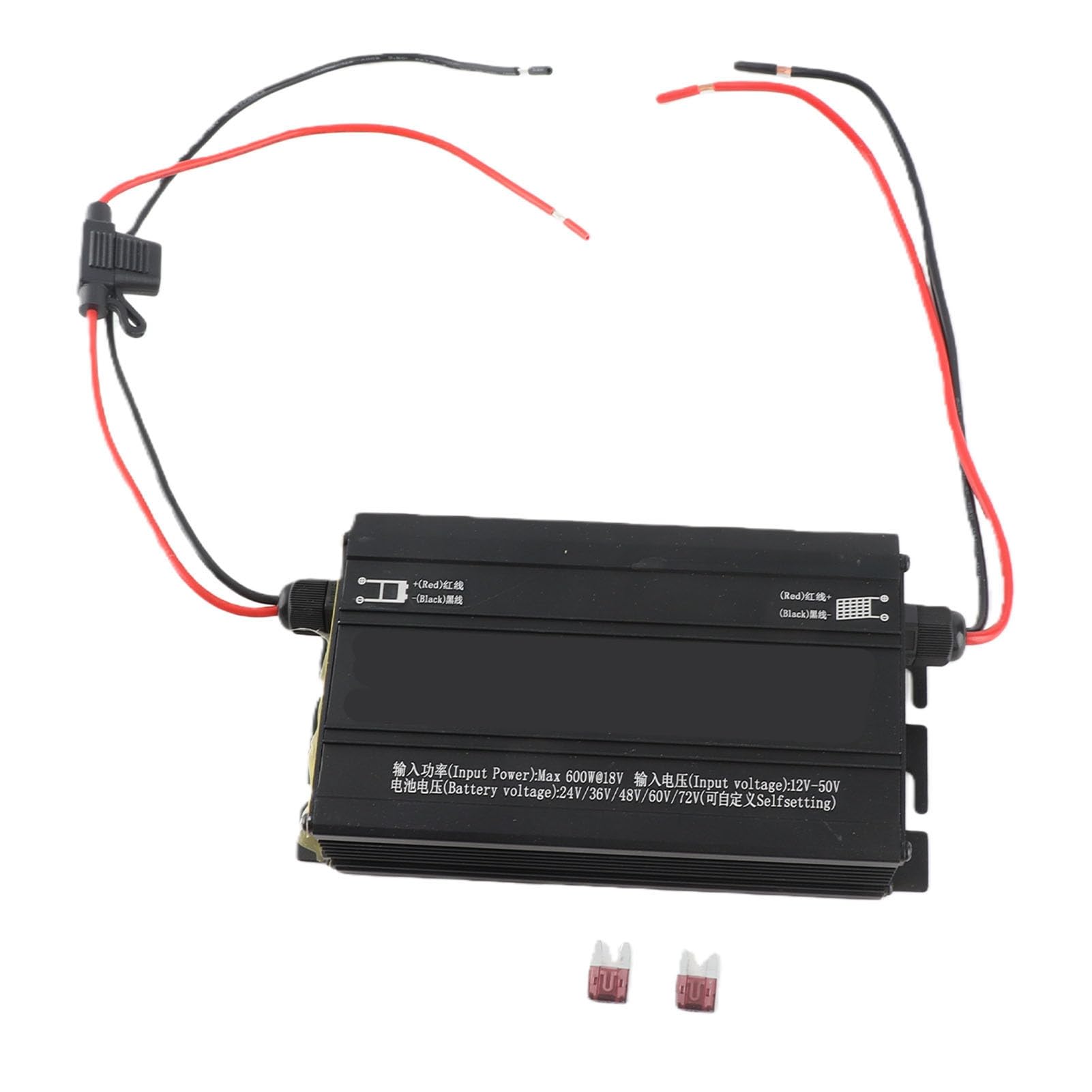 Hidyliu Regolatore di Carica Solare MPPT Boost Display LCD Efficiente Regolatore di Carica Solare Potenziato per Veicoli Elettrici e Kit di Sistemi Solari in Lega di Alluminio