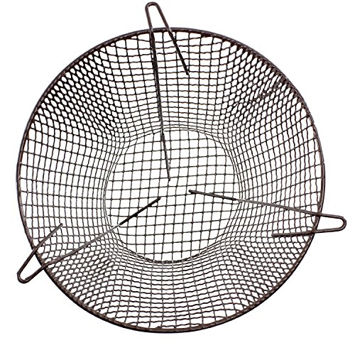 SPARES2GO Universal Plastic Coated CCTV Camera Guard/Security Light Round Cage (11.5'' / 290mm) Brown