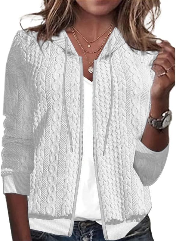 レディース オーバーサイズ ジップアップ パーカー スウェットシャツ セーター 秋服 カジュアル ドローストリング ジャケット