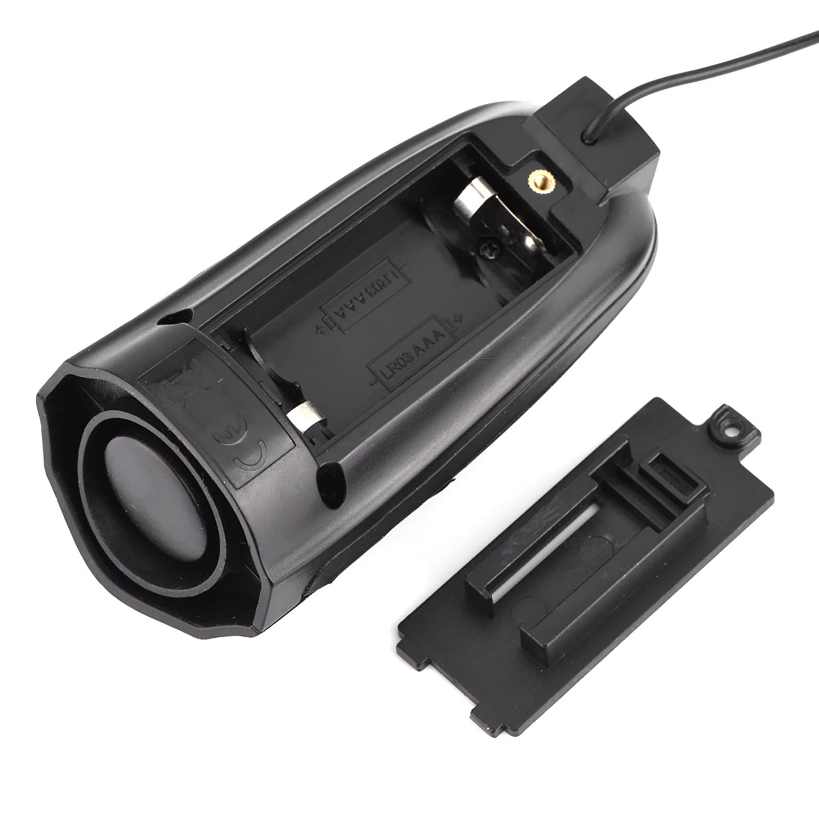 6-Sound ABS Electric Horn with Antislip Clip, Handlebar Ring Alarm for Outdoor Cycling Safety