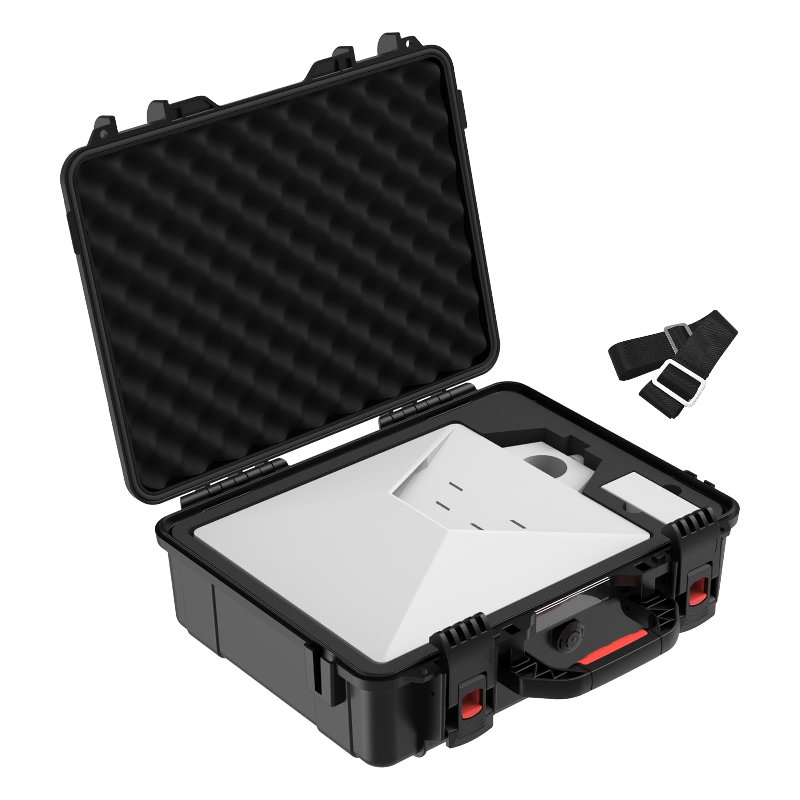 MEKEET Starlink Mini Maleta rígida Impermeable a Prueba de Golpes para Starlink Mini Dish & Accesorios, con Correa de Hombro y asa de Transporte, Espuma EVA de precisión, para Viajes, Camping