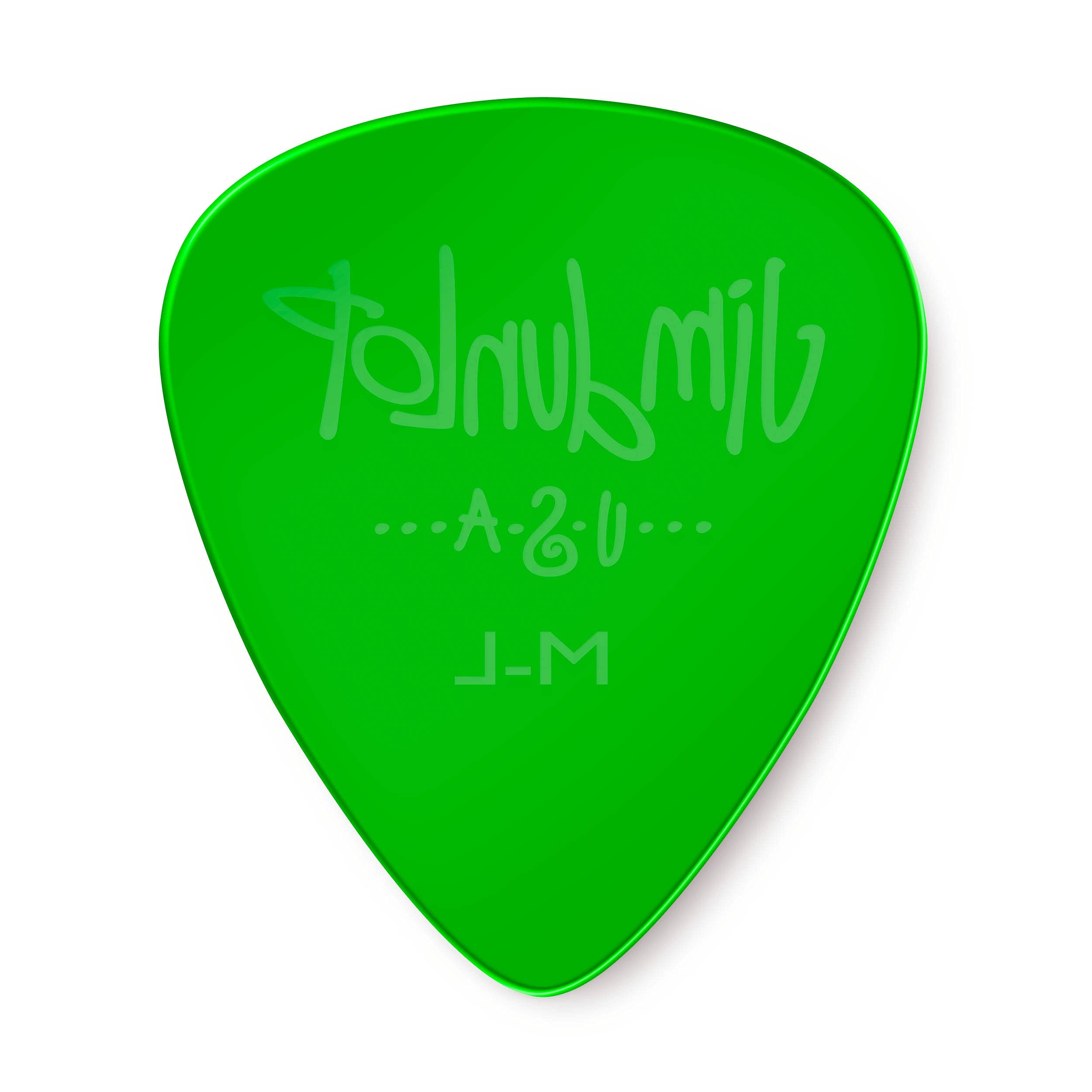 JIM DUNLOP Púas Gel Saco de 72, Verde, medium Flexible