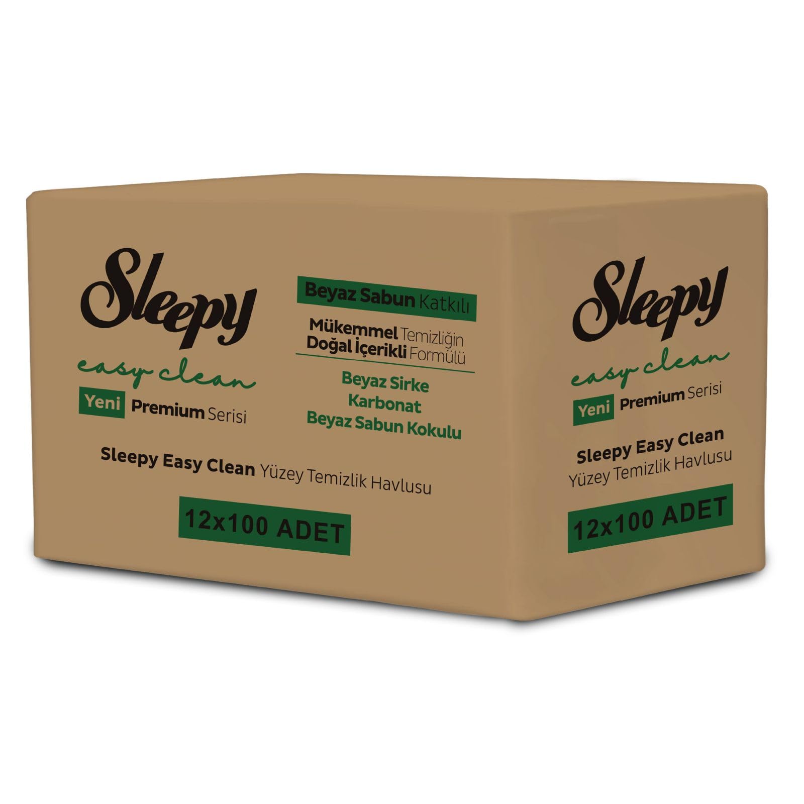 Sleepy Easy Clean White Soap Additive Oberflächenreinigungstuch, 1200 Blatt
