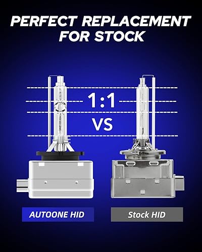 Vista 18 de AUTOONE Bombillas para faros delanteros HID D2S D2R 2024 mejoradas, 300% más brillante, 6000K blanco frío 66040 66240 85122 bombillas de xenón