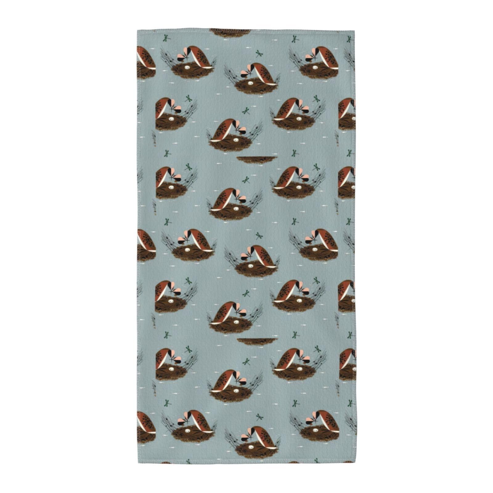 SDEGTHO Bird Dragonfly Pattern Fashion Printed Bath Towel High Water Absorption For Hiking Trip
