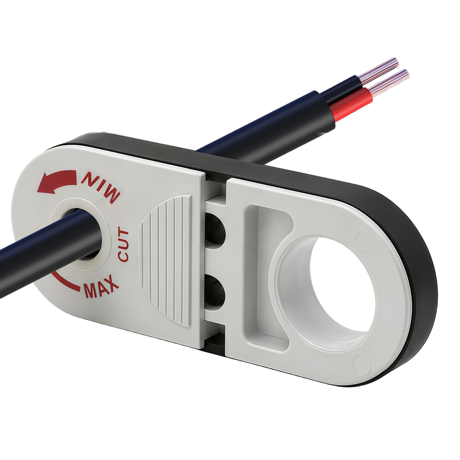 Cable Stripper Tool, Portable Ring Wire Stripper Electrician Tools Adjustable Electrical Wire Strippers for Copper Cable Network, Multi-Functional Wire Cutters for Repair Shops Diameter 0.3-1.28cm