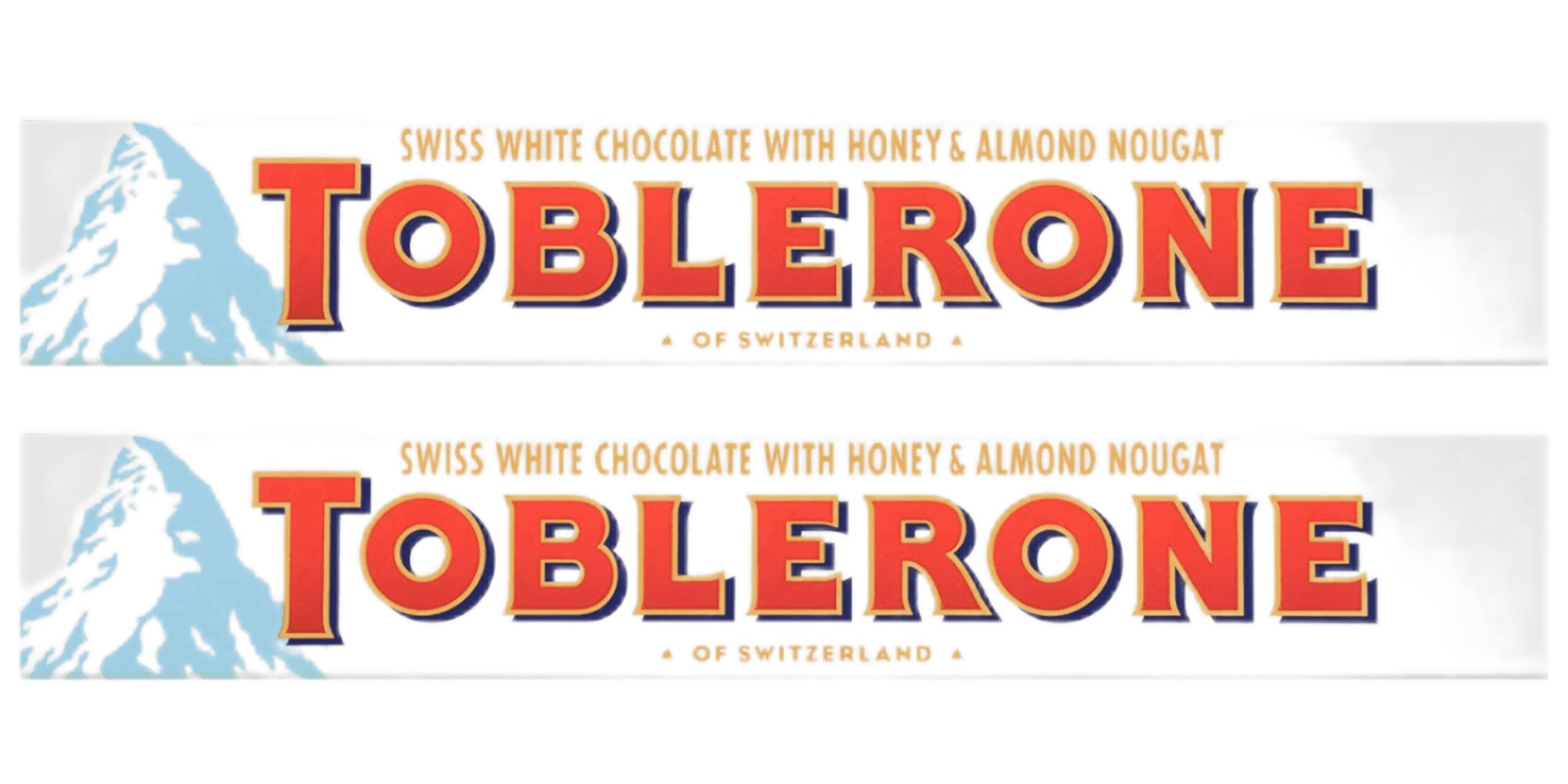 Toblerone of Switzerland Swiss White Chocolate with Honey & Almond Nougat Chocolate Candy Bar, 100 grams (Imported) (Pack Of 2)) (B0C6M997C4) Amazon Price History, Amazon Price Tracker