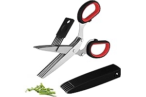 Joyoldelf Herb Snip & Scissors - Master Culinary Multipurpose Cutting Shears Set