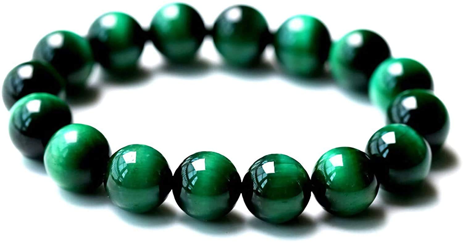 Mautik Sadiwala Energized Certified Green Tiger eye Bracelet, AAA Quality Green Tiger eye Bracelet, 8mm Beads Size Unisex Bracelet Tiger eye Bracelet (B085F3PWQG) Amazon Price History, Amazon Price Tracker