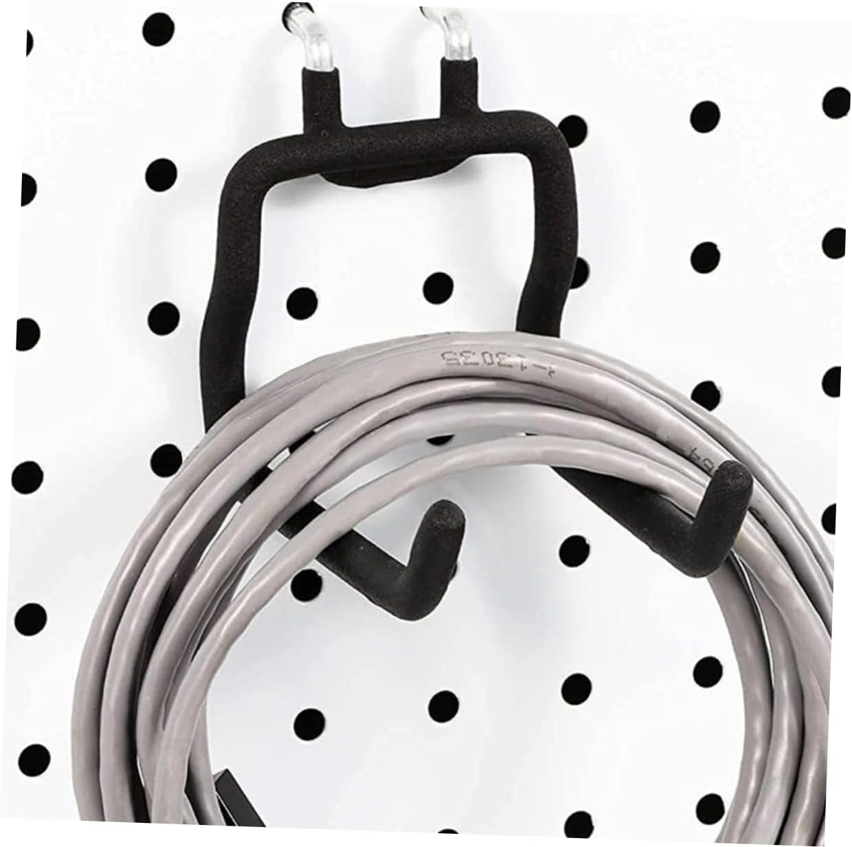 SEWACC 4pcs Pegboard Tool Hooks Garage Organizer Durable Steel and Rubber Drill Pliers Hangers for Efficient Workshop Storage and Workspace Neatness