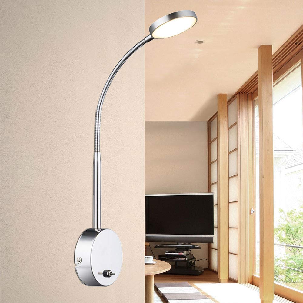 Globo 24103W - Lámpara led de pared (aluminio), color cromado