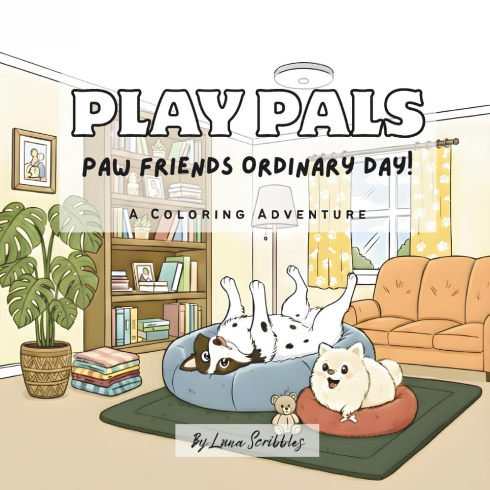 Play Pals: Paw Friends Ordinary Day! A Coloring Adventure