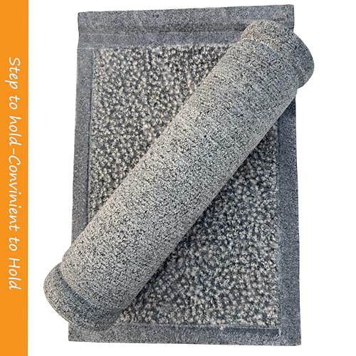 Image of Neolithic- Pure Stone- Ammikallu -Traditional Hand Grinder|Sil batta|12 Inch|Heavy Duty-12 kg|Authentic Indian Kitchen Tool for Grinding Spices and Grains