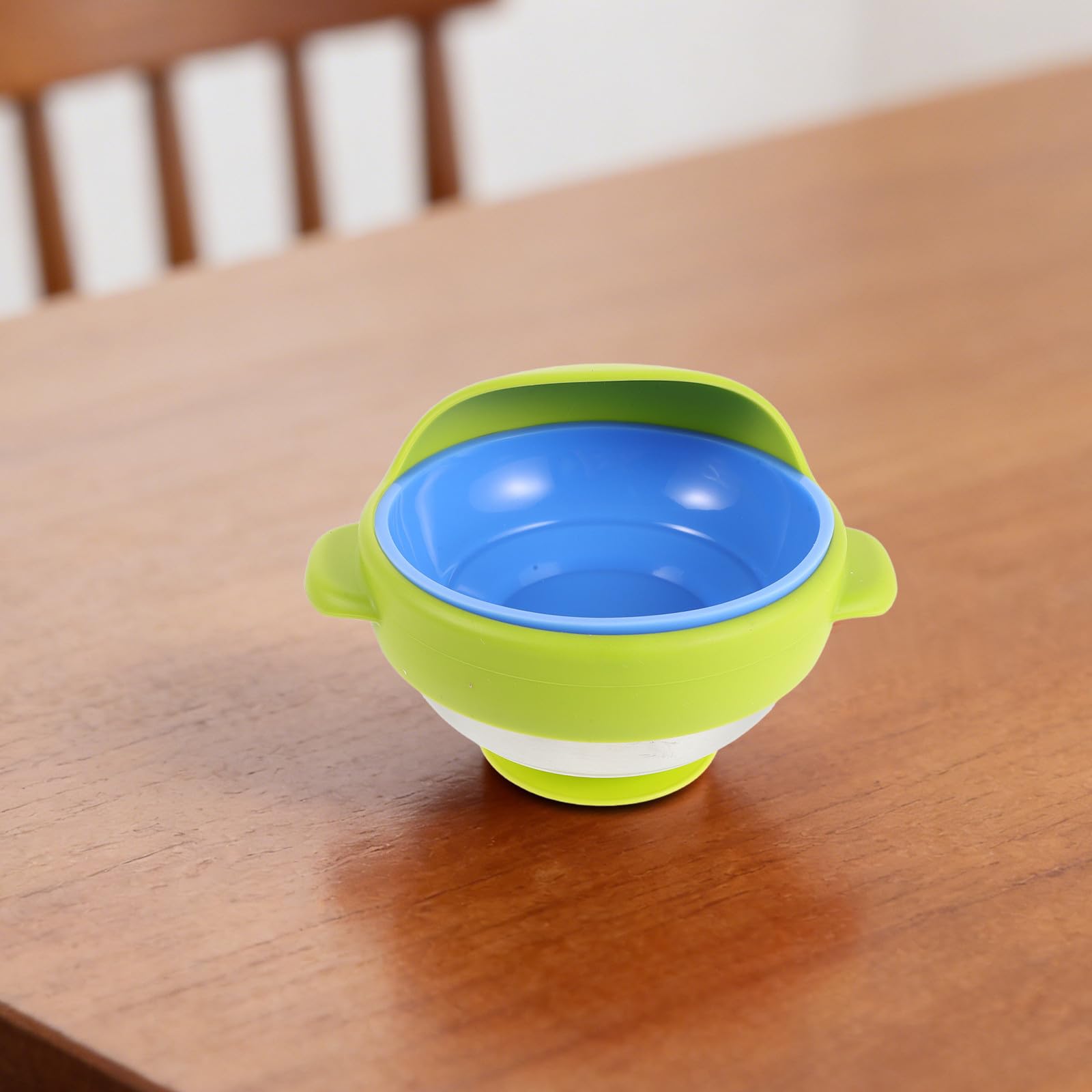 TEHAUX Juego de Cubiertos Antivibración Mango Ergonómico de Acero Inoxidable y Silicona para Personas Mayores, Vajilla Antiderrame para Entrenamiento y Alimentación Asistida en Casa