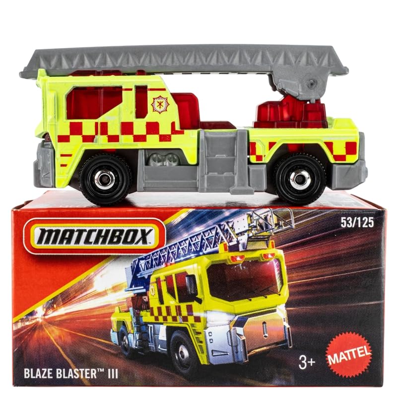 Image of Hot Wheels 2026 Match Box Blaze Blaster III for 3 Years & Above 53 /125 (Yellow)