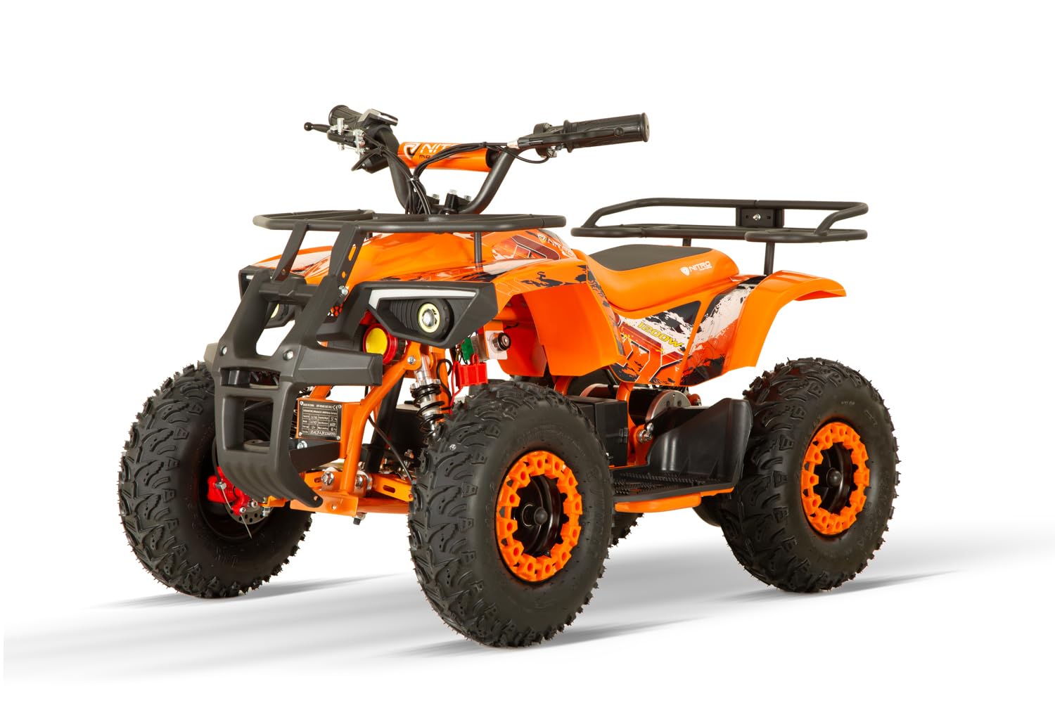 1200W Eco mini Kinder Quad Dusty BTF Profile XL, Farbe:Orange