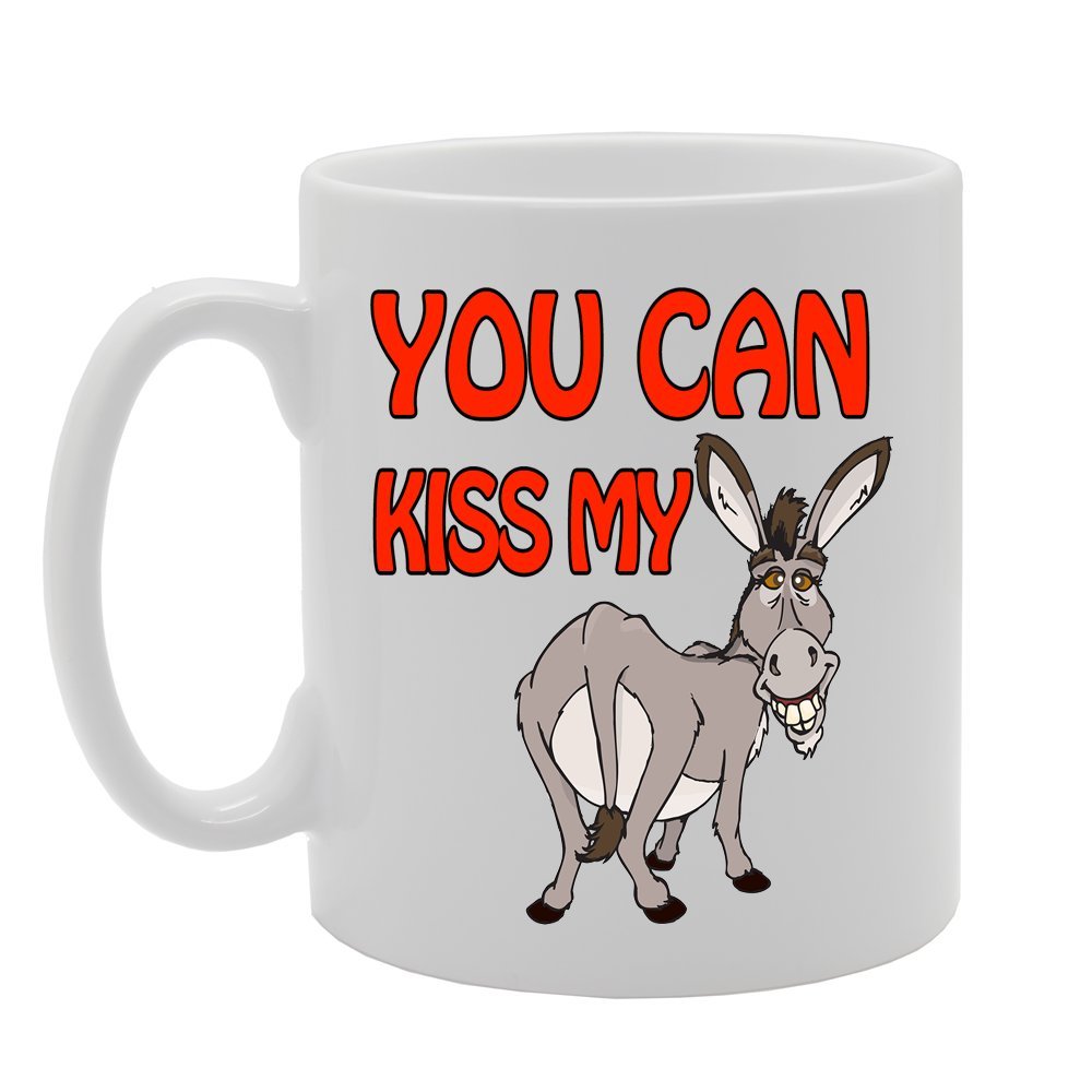 Coralgraph Inc Men's White Mg399 You Can Kiss My Ass/Funny/Novelty Novelty Gift Printed Tea Coffee Ceramic Mug