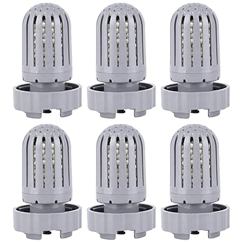 6 Pack Humidifier Demineralization Cartridge Filters Compatible with Air Innovations HUMIDIF Humidifier, Demineralization Cartridge Filters Silver